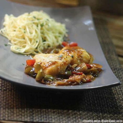 Dos de Cabillaud sauce Aigre douce sans sucre
