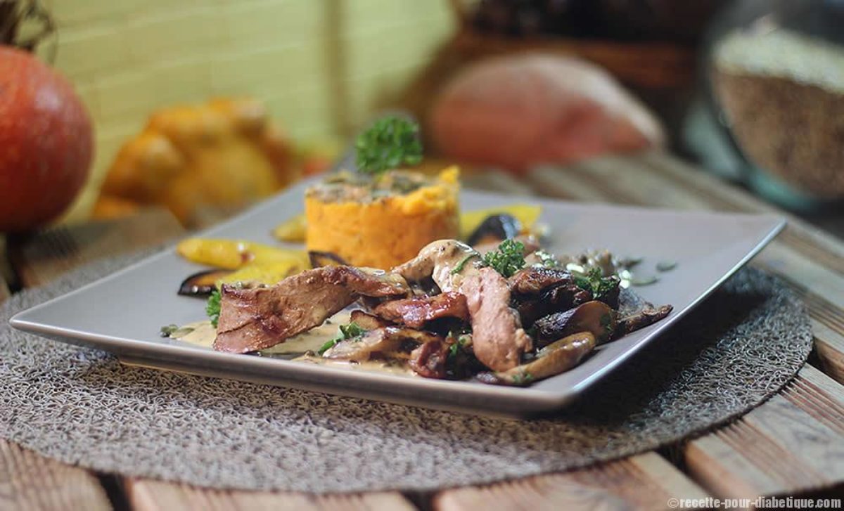 Recette De Aiguillettes De Canard Aux Cepes Et Ecrase De Patate Douce Patisson