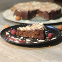 Gâteau fondant Chocolat Banane (sans gluten et sans sucre ajouté)