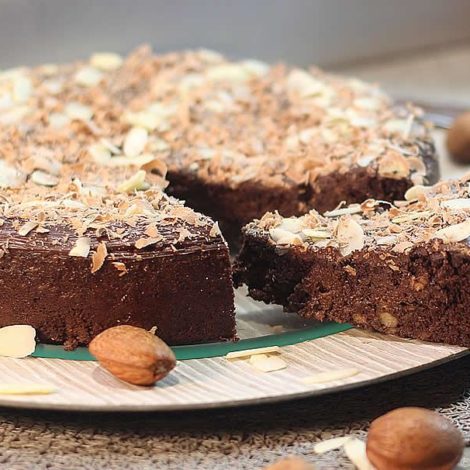 Gâteau fondant Chocolat Banane (sans gluten et sans sucre ajouté)