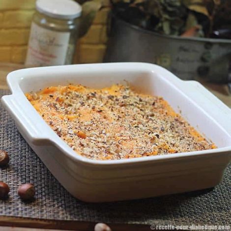 Parmentier Patates Douces et Carottes sans viande