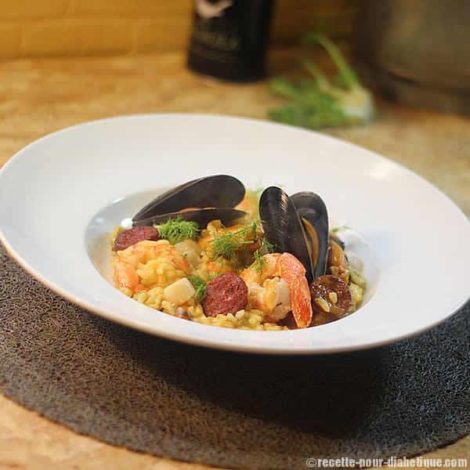 Risotto aux Fruits de mer et Fenouil façon Paëlla