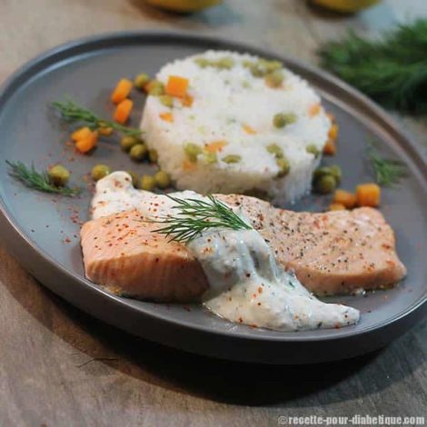 Saumon basse température et sa sauce légère