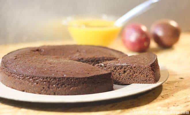 Gateau chocolat fruits exotiques
