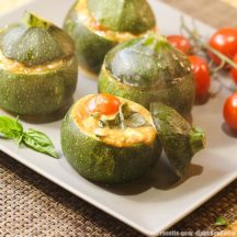Courgettes farcies Tomate Mozzarella