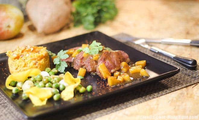 magret-mangue-puree-patate-douce