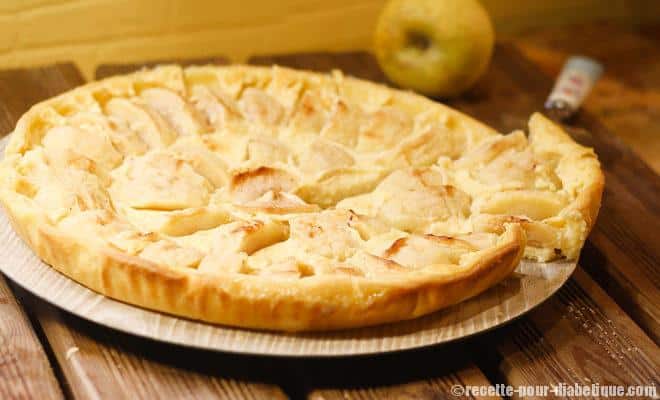 tarte aux pommes sans sucre