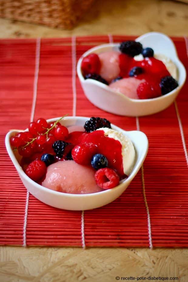 peche melba sans sucre ig bas