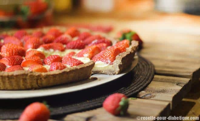 tarte-aux-fraises-allége-sans-lactose