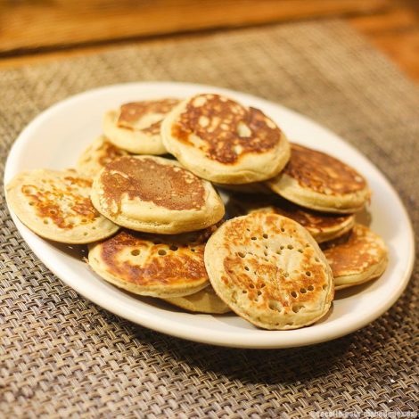 Blinis à la Farine de Pois chiches et Châtaigne au saumon (IG Bas)