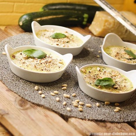 Crème brulée à la Courgette et Pesto