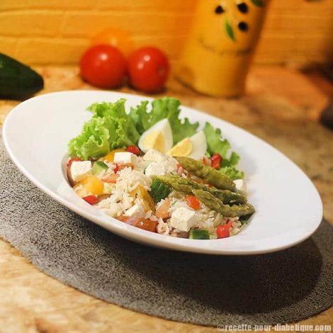 Salade de Riz et Crudités