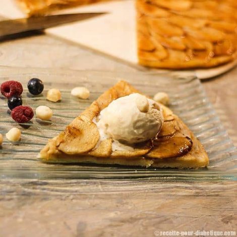 Tarte fine aux Pommes et sa glace Vanille Macadamia