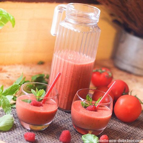 Gaspacho Tomates et Framboises