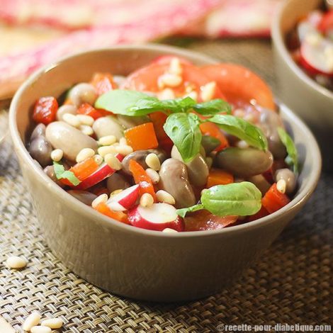 Salade de Haricots Coco Borlotti