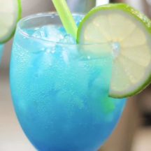 Cocktail Blue Virgin - sans sucre et sans alcool