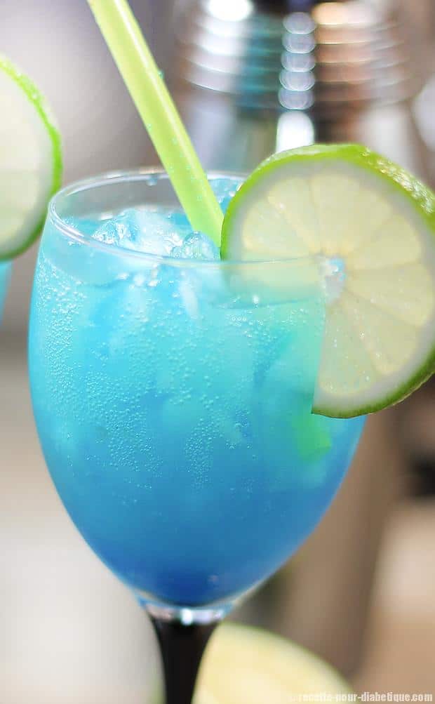 Cocktail Blue Virgin Sans Sucre Et Sans Alcool