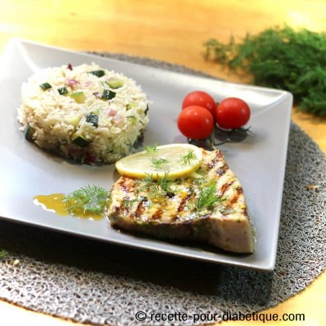 Espadon grillé à l'Aneth