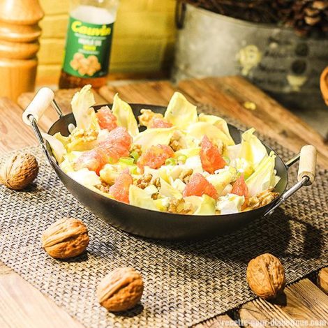 Salade d'Endives au Noix, Roquefort et Pamplemousse (Pomelo)