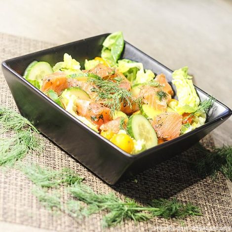 Salade au Saumon Gravlax