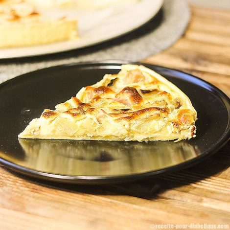 Tarte à la Rhubarbe allégée sans sucre