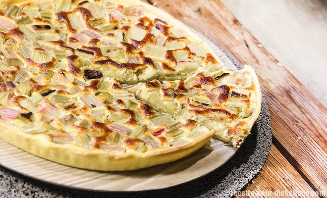 tarte rhubarbe sans sucre
