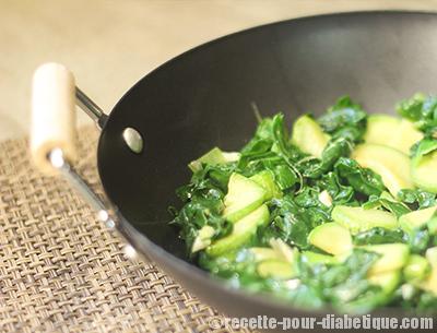 Saumon et sa poêlée d' Épinards et Courgettes