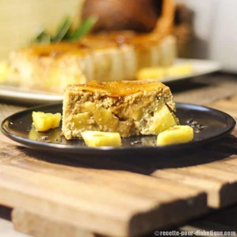 Clafoutis antillais à l'Ananas et Noix de coco (Flan)