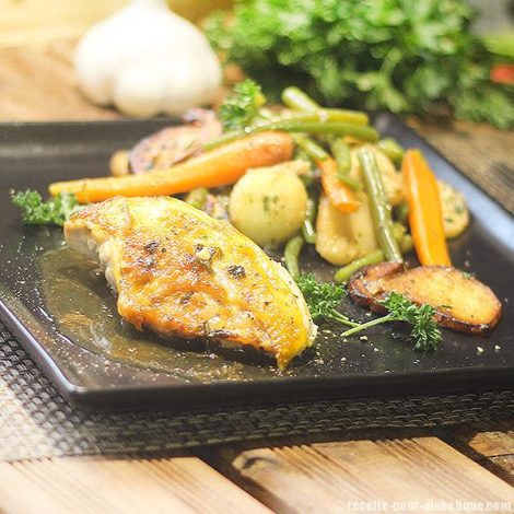 Suprême de Poulet jaune aux Cèpes