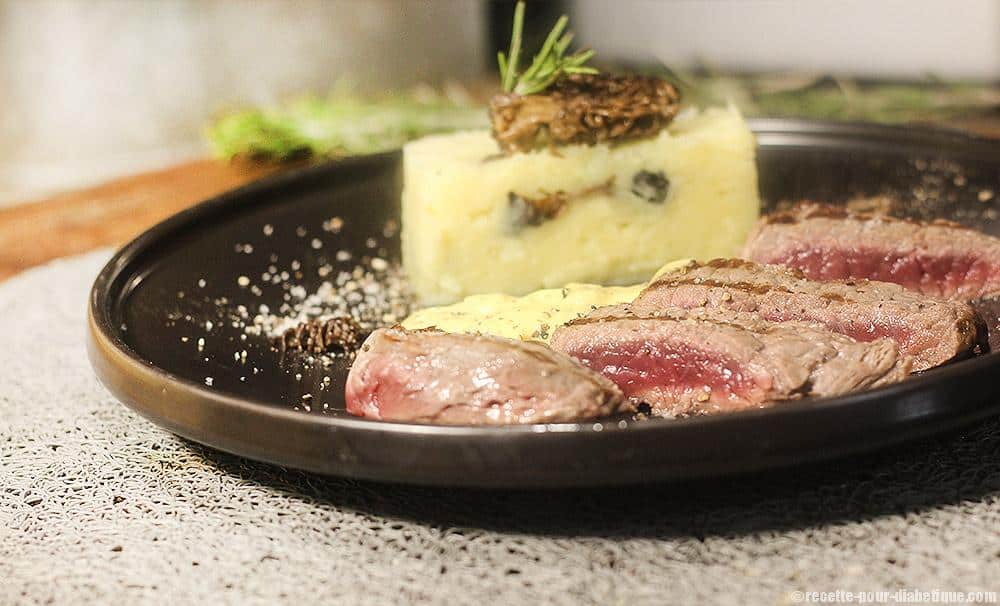 Filet de Boeuf et son écrasé de Panais aux Morilles et Romarin