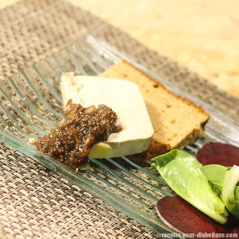 Foie Gras au Pain d'épice et Chutney allégés