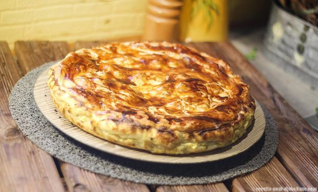 Tourte au Poulet et Champignons ( Tourte de Noël )