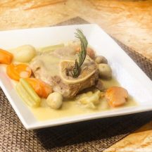 Blanquette avec de l'Osso Bucco au Romarin