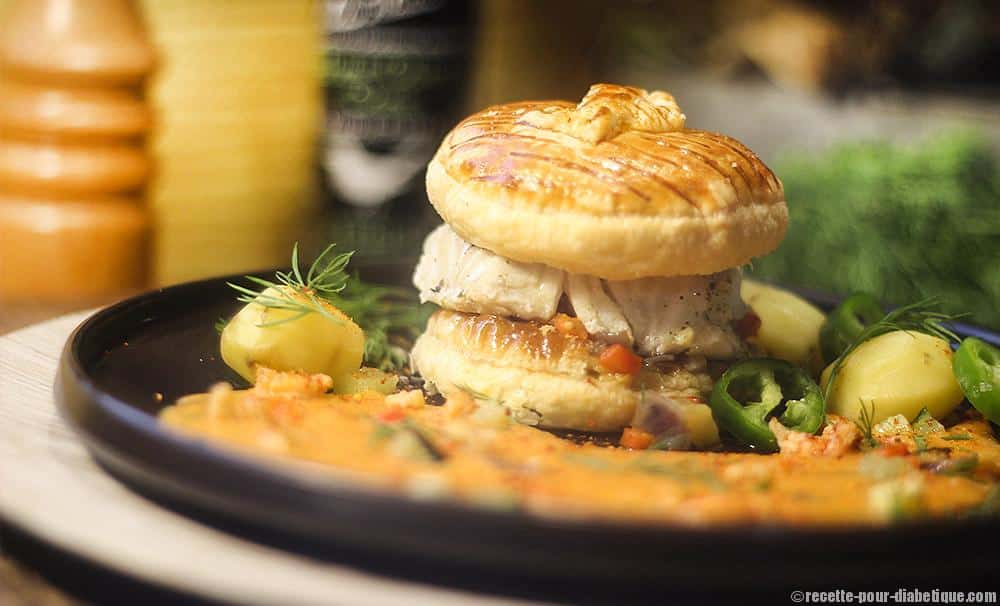 Burger Cabillaud à la Bisque d'Ecrevisse