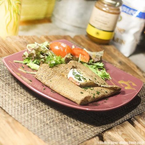 Crêpes Bretonnes (galettes) Chèvre Miel