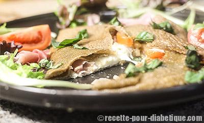 Galette de blé noir Tomate Mozzarella