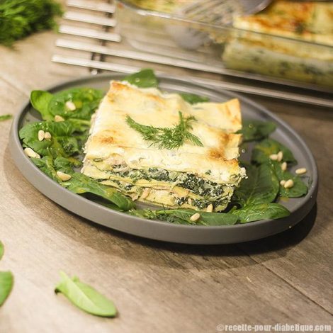Lasagnes Saumon Epinards et Courgette