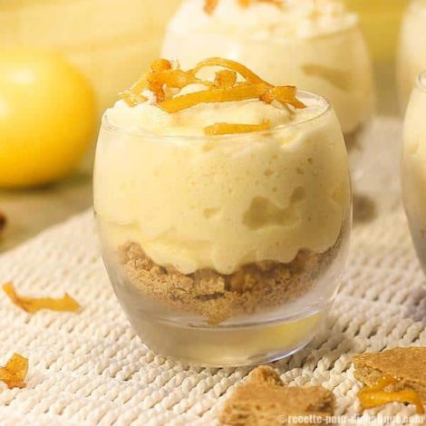 Mousse au Citron et Biscuit Sablé à IG bas