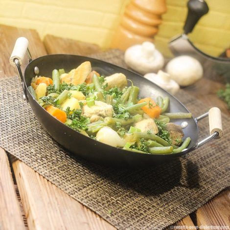 Poêlée de légumes Forestière au Poulet