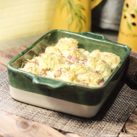Gratin de Chou fleur au Jambon et Lait de Soja