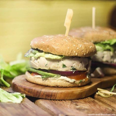 Burger de Thon frais à l'Avocat