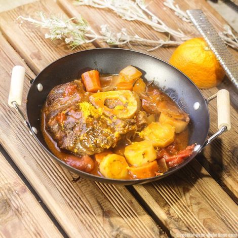 Jarret de Boeuf façon Osso Buco à l'orange