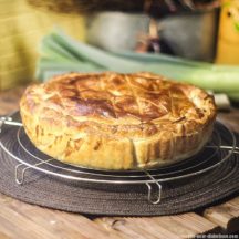 Tourte au Poulet , Asperges, Poireaux et Champignons