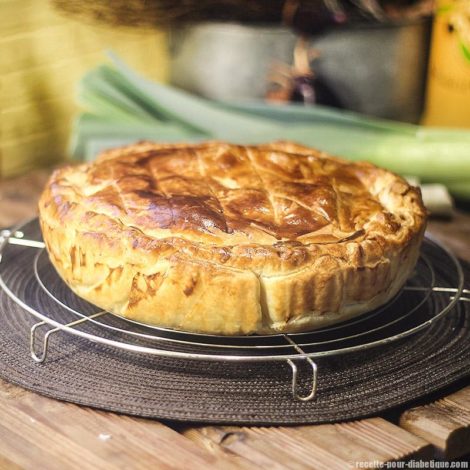 Tourte au Poulet , Asperges, Poireaux et Champignons
