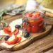Poivrons marinés en bocal à l'huile d'olive et au vinaigre