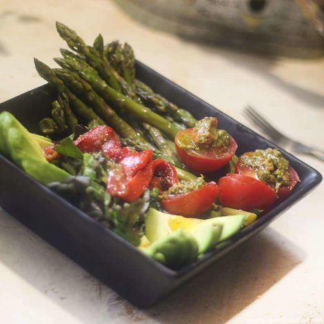 Salade de crudités au Pistou