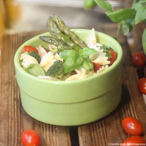 Salade de Farfalle Asperges et Brocoli