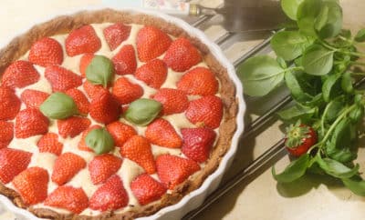 Tarte Aux Fraises Ig Bas Creme Patissiere Et Basilic Tarte Aux Fraises Ig Bas Creme Patissiere Et Basilic