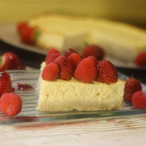 Cheesecake sans sucre aux Fruits rouges - Fromage blanc et Ricotta