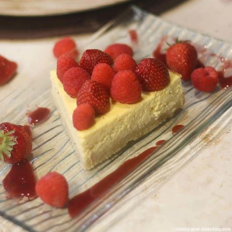 Cheesecake sans sucre aux Fruits rouges - Fromage blanc et Ricotta